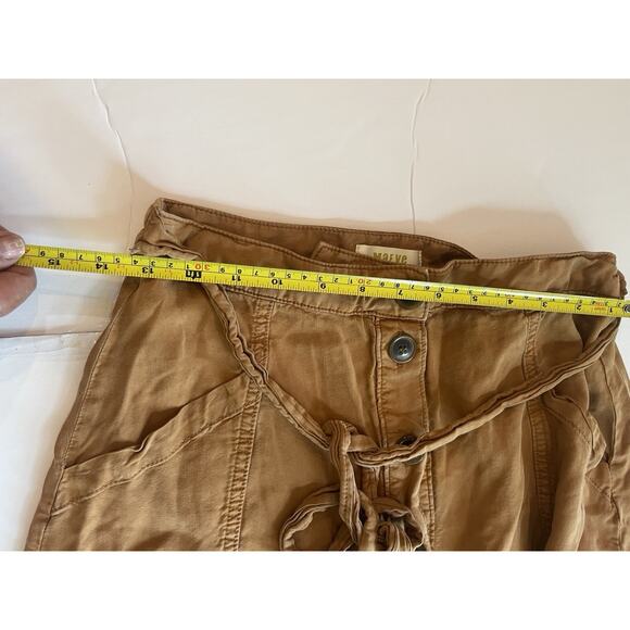 Long Maeve Womens the Copper Cotton Button Safari Midi Skirt - Med - Picture 8 of 16